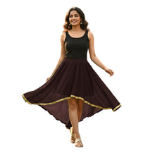 Chiffon High-Low Belly Dance Skirt | Designer Asym Flow S-5XL C66