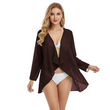 Chiffon Swimwear Cover Up Jacket | Sheer Beach Shrug S-5XL C77