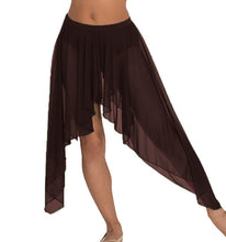 Belly Dance Side Asym Skirt | Sheer Flow | 30 Colors S-5XL C44