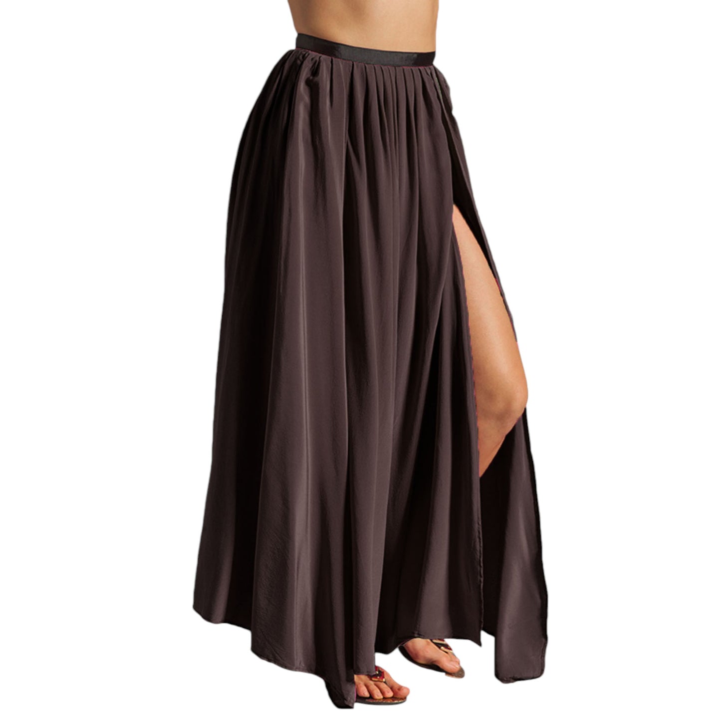 Side  Slit A line Belly Dance skirt 4 Layer Skirt S95 - Regular Size 1