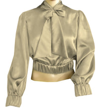 Party wear Satin Bow Blouse And Bow Shirt S27  - Regular Size 1