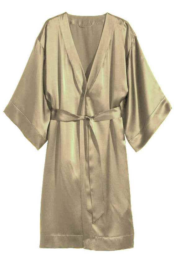 Satin Night Wear Bathrobe  S79 - Regular Size 1