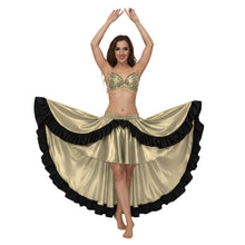 Satin Asymmetrical Dance Skirt Frill |Ballet Dance Skirt High-Low Flow S-3XL S49
