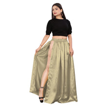 Satin Side Cut Belly Dance Skirt S1 -1