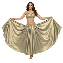 Satin Full Circle Belly Dance Skirt | 360° Flow Gown S-5XL S8