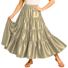 Ultimate Satin 32 Yard 4 Tier Skirt | Pro Belly Dance S-3XL S30