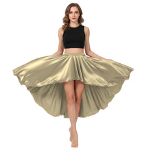 Satin Asymmetrical High-Low Skirt | Flowy Maxi S-5XL | 41 Colors S47