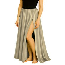 Satin Half Circle Skirt | Side Cut Dance Flow S-3XL | 41 Colors S94