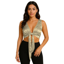 Gold Satin Sleeveless Ruffle Top, shimmering performance choli.