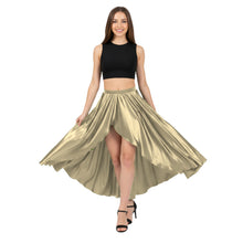 Satin Asymmetrical Wrap Skirt | High-Low Flow S-3XL | 41 Colors S72