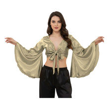 Satin Belly Dance Top | Self-Tie Choli Haut S-3XL | 41 Colors S29