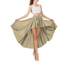 Satin Asymmetrical High-Low Skirt | Flowy Maxi S-5XL | 41 Colors S74