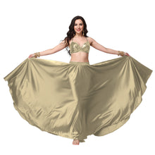 Satin Full Circle Belly Dance Skirt | 360° Flow Gown S-5XL S69