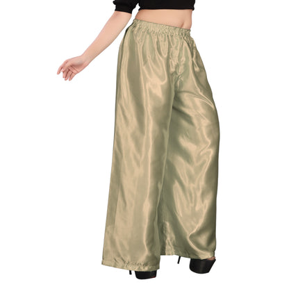 Belly Dance Satin Palazzo Pant For Women /Girls S25-Regular Size 1