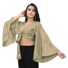 Satin Belly Dance Ruffle Top S29-Regular Size 1