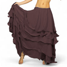 Voluminous! Chiffon 5-Layer Belly Dance Skirt | Full Coverage & Maximum Flow C25