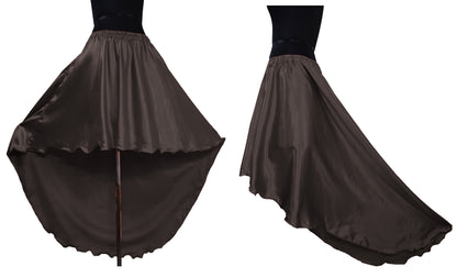 Satin Asymmetrical Skirt S47 - Regular Size 1