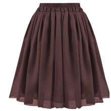Flowy Chiffon Mini Skirt - High-Waist Pleated Party & Cocktail Wear C27
