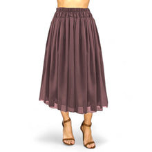 Max Flow Chiffon Full Circle Skirt with Lining | 30 Colors S-5XL