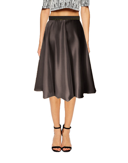 satin midi skirt S35 - Regular Size 1