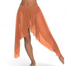 Belly Dance Side Assym sheer Skirt C44 - Regular Size 1