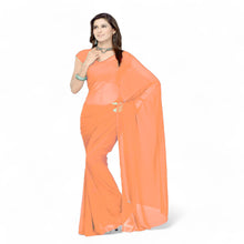 Bollywood Solid Chiffon Saree for Women - Ethnic Party & Festive Wear C26