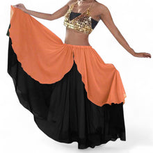 Chiffon 2 layer Belly Dance Skirt C1- Regular Size 1