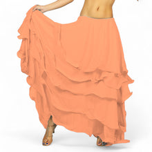 Voluminous! Chiffon 5-Layer Belly Dance Skirt | Full Coverage & Maximum Flow C25