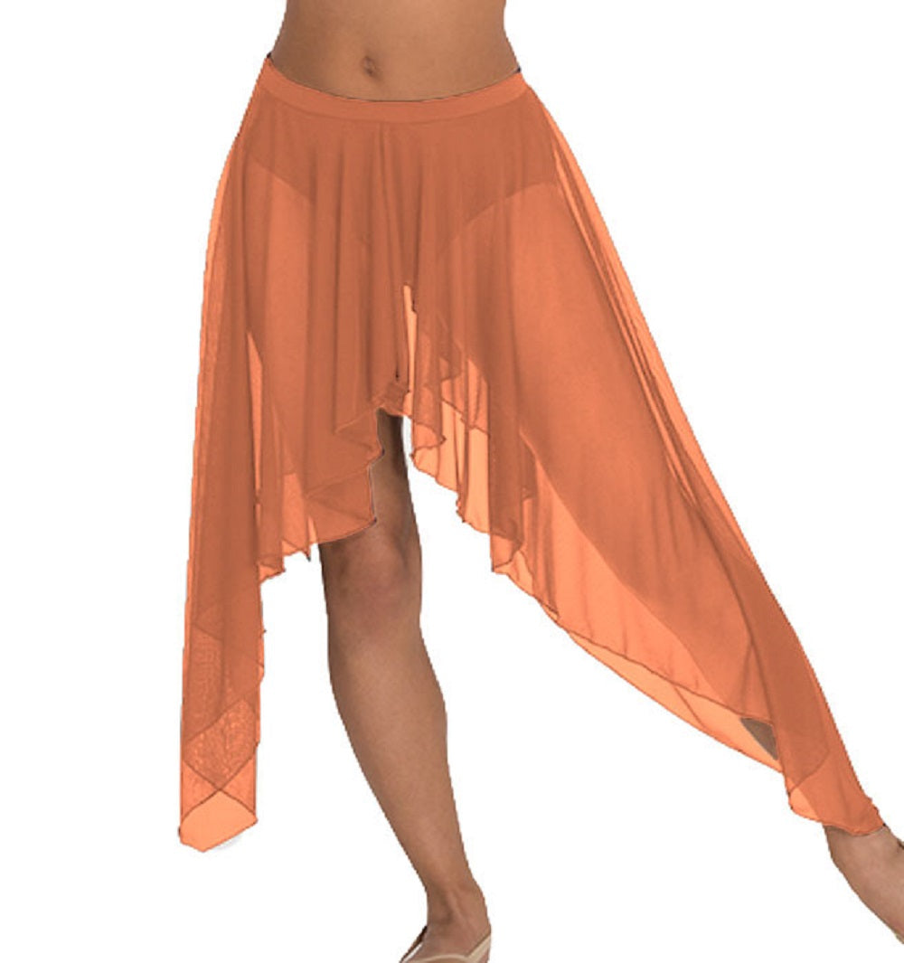 Belly Dance Side Assym sheer Skirt C44 - Regular Size 1