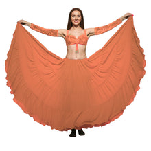 25 Yard 4-Tier Chiffon Belly Dance Skirt | Extreme Volume Sheer Dancewear C7