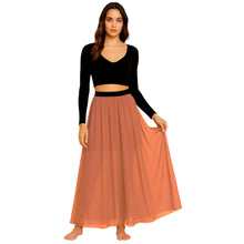 Chiffon Half Circle Belly Dance Skirt | S-5XL, 30 Colors | Flowy Maxi C32