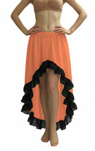 Chiffon Belly Dance Asymmetrical Skirt – 30 Colors, S–5XL | Flowing Tribal & Performance Dance Skirt C22