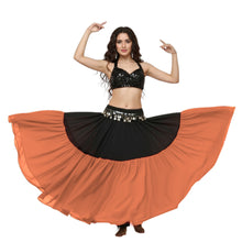 2-Tiered Chiffon Belly Dance Skirt | S-5XL, 30 Colors | Maxi Length C31