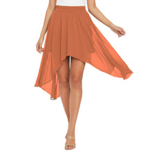 Flowy Chiffon Asymmetrical High-Low Maxi Skirt C38