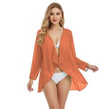 Chiffon Swimwear Cover Up Jacket | Sheer Beach Shrug S-5XL C77