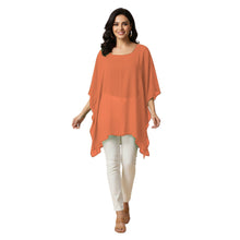 Chiffon Kaftan Top | Flowy Tunic Blouse S-5XL | 30 Colors C76