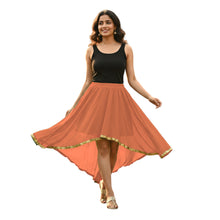 Chiffon High-Low Belly Dance Skirt | Designer Asym Flow S-5XL C66