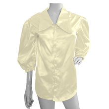 Button Down shirt Fancy Satin Shirt S90 - Regular Size 1