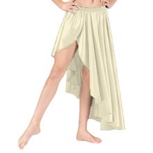 Belly Dance Satin Skirt Ballet Asymmetrical skirt S72 - Regular Size 1