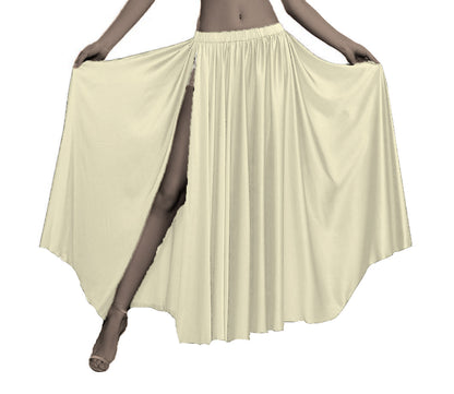 Belly Dancing Skirt Full Circle Skirt One Slit S93 - Regular Size 1