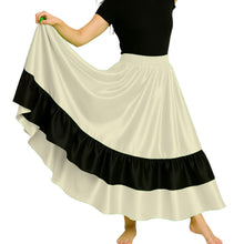 Satin Full Circle Dance Skirt w/ Frill | 360° Flow S-3XL S33