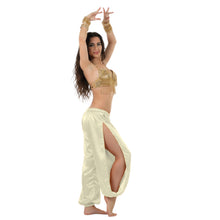 Satin Harem Pants w/ Side Slit | Belly Dance Flow S-3XL | 41 Colors S18
