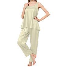 Satin Nightwear Top + Palazzo Set | Luxury Pajamas S-3XL | 41 Colors S21