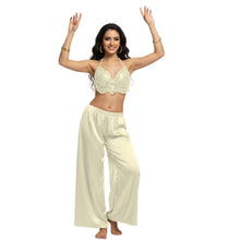 Satin Palazzo Pants | Belly Dance Wide Leg Flow S-3XL | 41 Colors S19