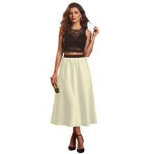 Satin Belly Dance Midi Skirt | Elegant Flow Costume S-3XL | 41 Colors S24