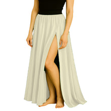 Satin Half Circle Skirt | Side Cut Dance Flow S-3XL | 41 Colors S94
