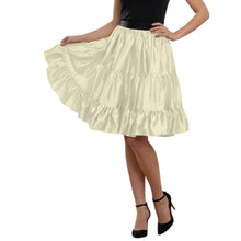 Dark Green Satin 3-Layer Skirt, sophisticated tiered ruffle mini.