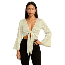 Golden Satin Belly Dance Choli, festive ruffle top.