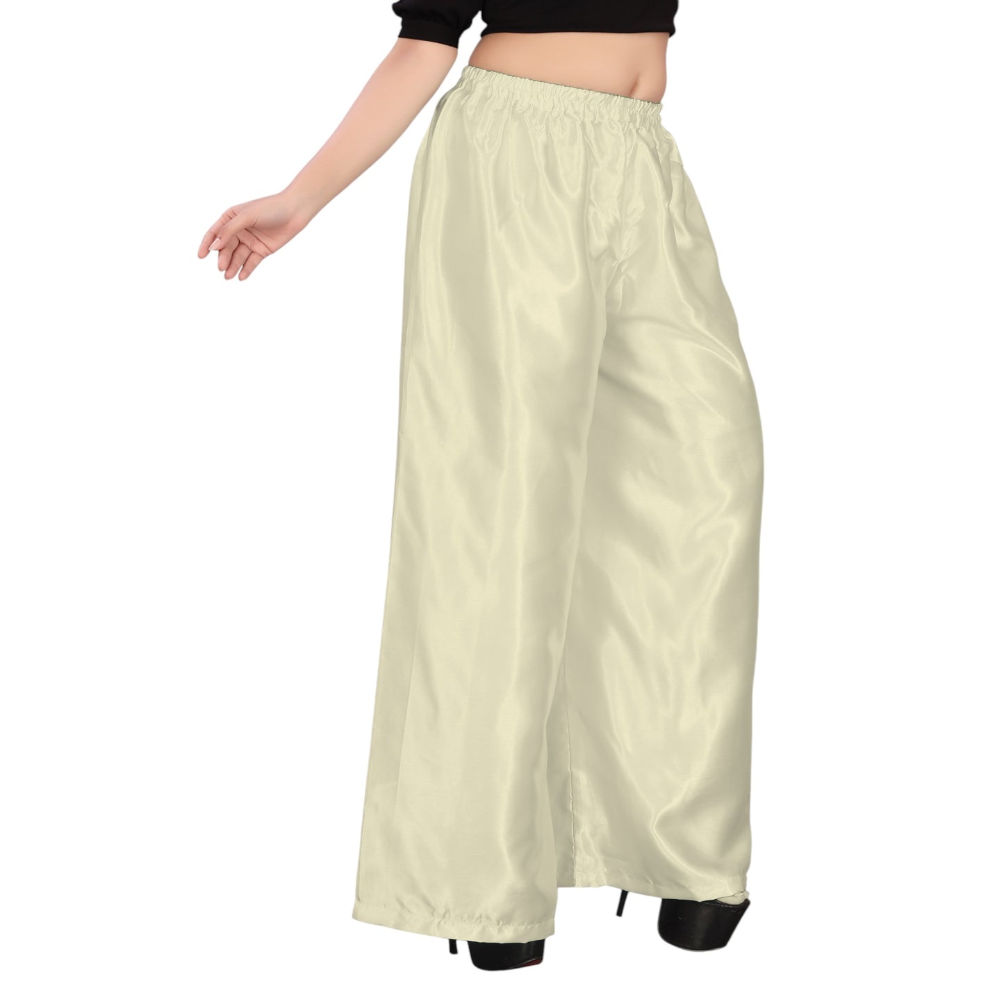 Belly Dance Satin Palazzo Pant For Women /Girls S25-Regular Size 1