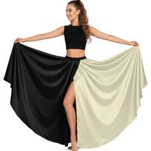 Reversible Full Circle Dance Skirt | Front Cut Flow S-3XL | 41 Colors S59